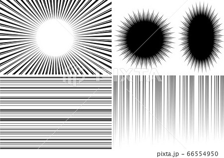 ベクター イラスト フラッシュ スクリーントーンのイラスト素材