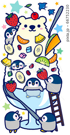 皇帝ペンギンのイラスト素材