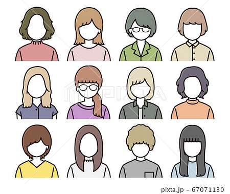 顔なしのイラスト素材