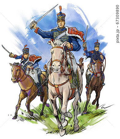 ナポレオン 乗馬 馬 突撃のイラスト素材 - PIXTA