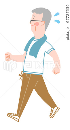 男性 ウォーキング 歩く ダイエットのイラスト素材 男性 ウォーキング 歩く ダイエットのイラスト素材