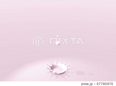 いちごミルクのイラスト素材