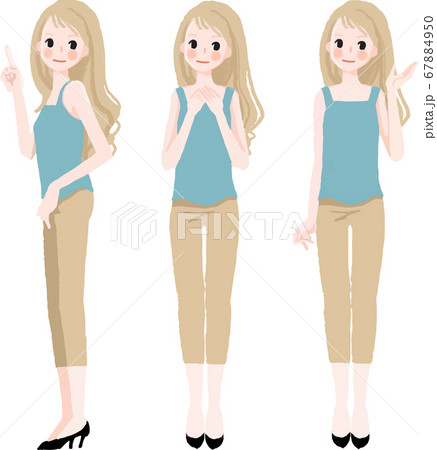 ノースリーブのイラスト素材