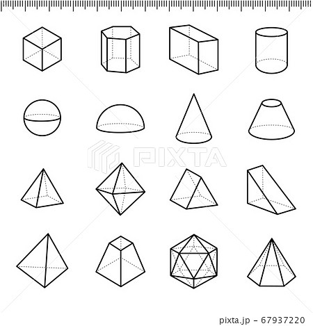 立方体 展開図 展開 四角のイラスト素材 Pixta