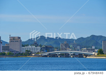 宍道湖大橋の写真素材