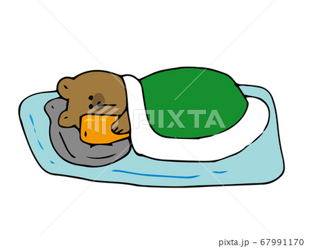 動物 布団 ライフスタイル 熊のイラスト素材 Pixta