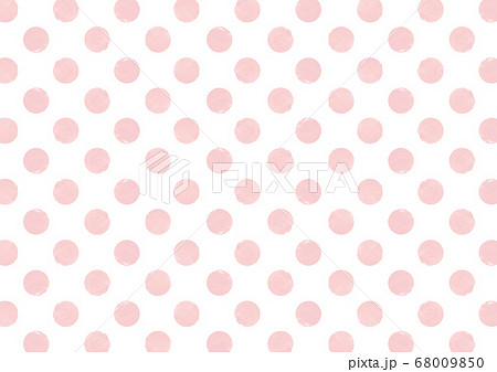 ナチュラル ピンク ドット 壁紙 パターン 水玉 かわいい 丸のイラスト素材