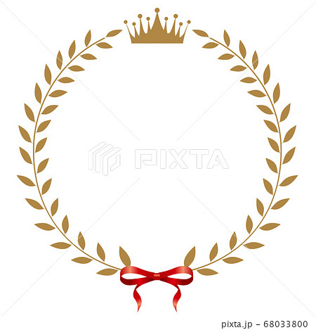 王冠　リボン　金　アイコン