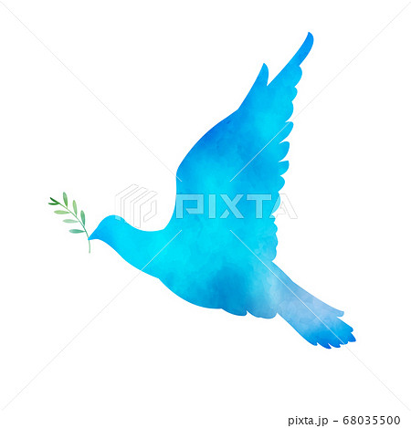 青い鳥のイラスト素材