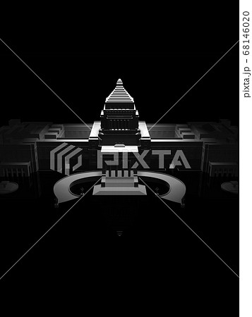 国会議事堂のイラスト素材集 ピクスタ