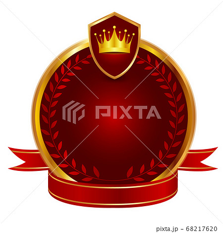 王冠　リボン　金　アイコン