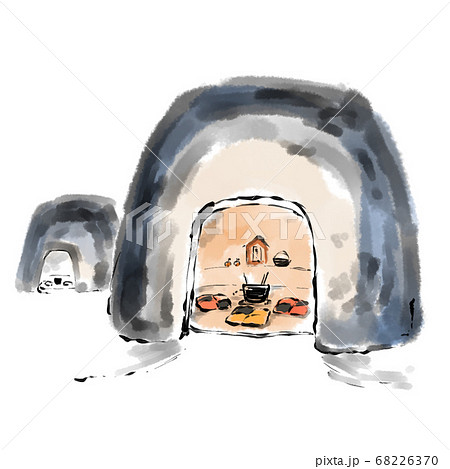 かまくらのイラスト素材集 ピクスタ