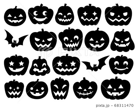 おばけ ハロウィン 表情 ベクターのイラスト素材