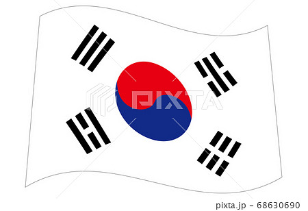 韓国国旗のイラスト素材集 ピクスタ