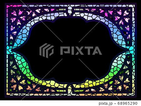 ステンドグラス風のイラスト素材