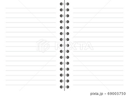 リングノートのイラスト素材