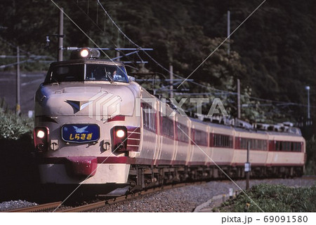 列車 485系 特急 北越の写真素材 - PIXTA