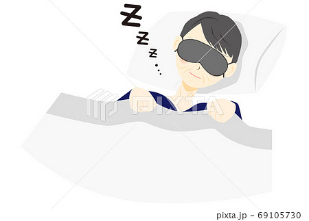 ホットアイマスクのイラスト素材