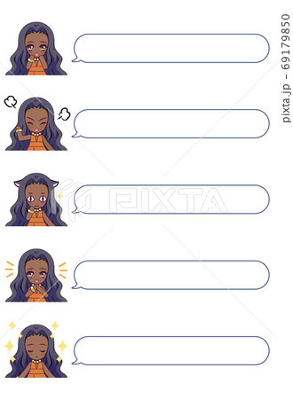 外人キャラのイラスト素材