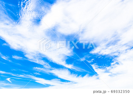 しらす雲の写真素材