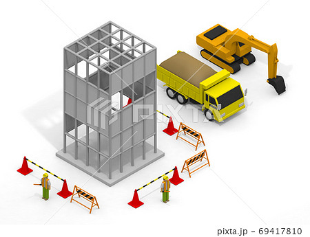 建設現場のイラスト素材