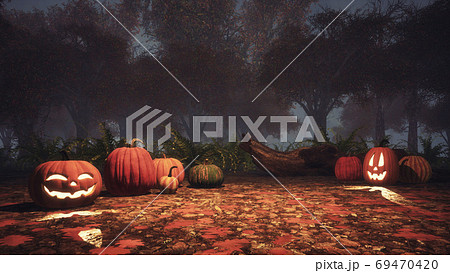 かぼちゃの葉っぱのイラスト素材 Pixta