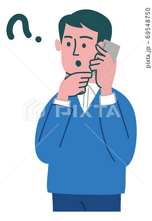 悩んでいるのイラスト素材