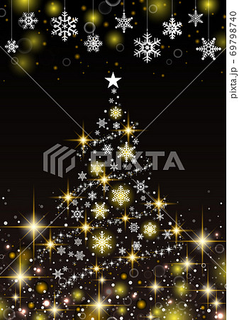 クリスマス イルミネーションのイラスト素材