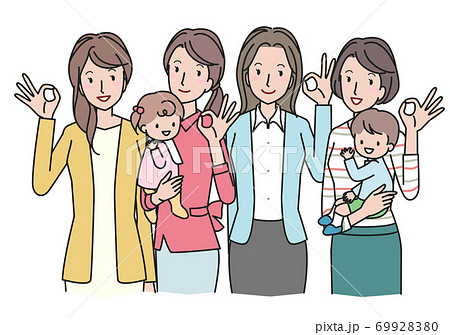 お母さん 母親 のイラスト素材集 ピクスタ