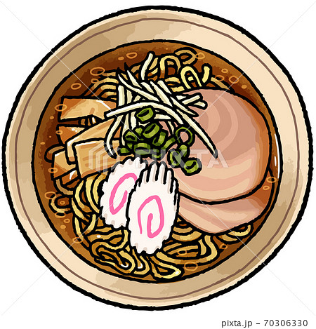 チャーシュー麺のイラスト素材