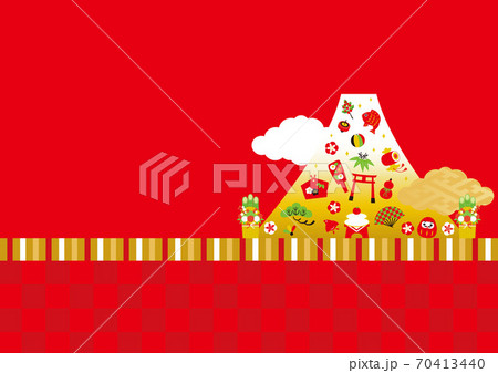 富士山 正月のイラスト素材 富士山 正月のイラスト素材