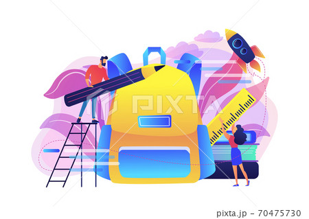 Back To School Bash Concept Vector Illustration のイラスト素材