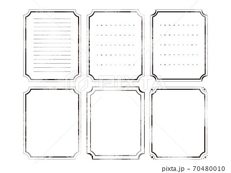 便箋 紙 フレーム アンティークの写真素材