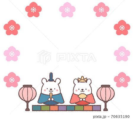 雛人形 手書きのイラスト素材