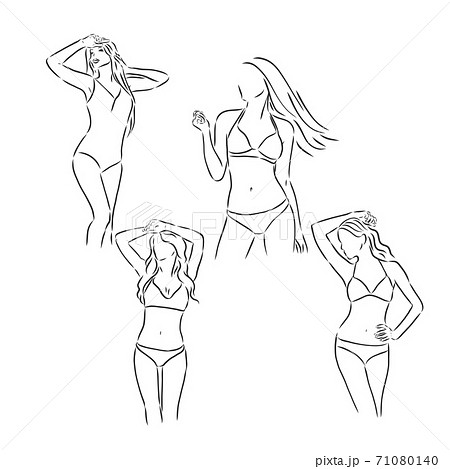 Hand Drawn Women's Bra Sketch Symbol isolated - Stock Illustration  [75645478] - PIXTA