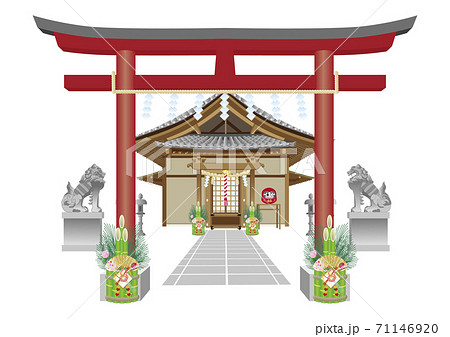 鳥居 神社のイラスト素材