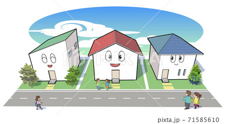 切妻屋根のイラスト素材