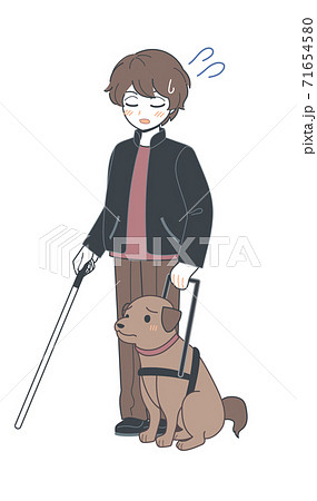 盲導犬のイラスト素材集 ピクスタ