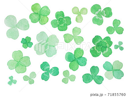 手描きイラスト シロツメクサ 女の子 水彩画 手描きイラスト シロツメクサ 女の子 水彩画