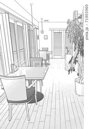 ペン画のイラスト素材