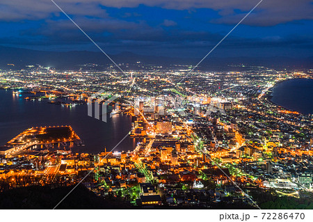 函館山夜景の写真素材