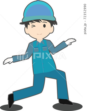 変なポーズのイラスト素材