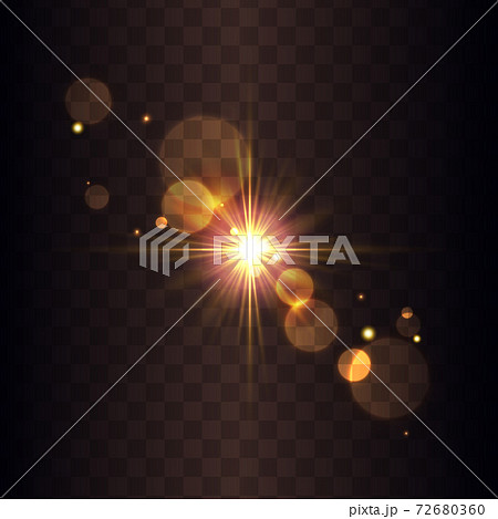 透過する光素材のイラスト素材