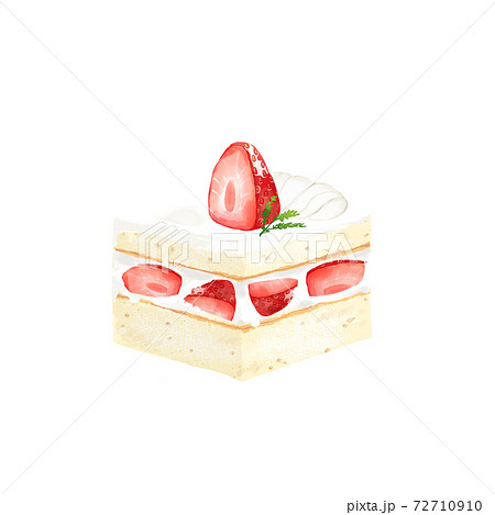 四角ケーキのイラスト素材