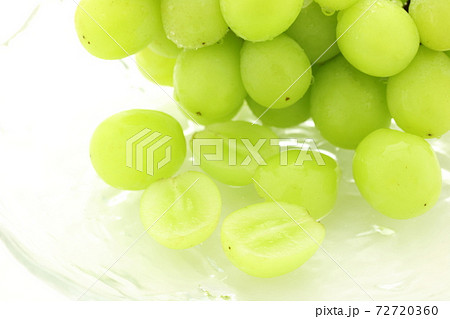 ぶどうの断面の写真素材