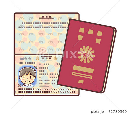 パスポートのイラスト素材
