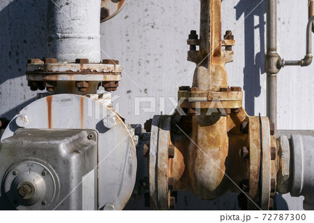 開閉バルブの写真素材