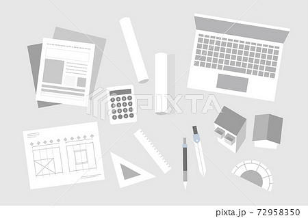設計図のイラスト素材