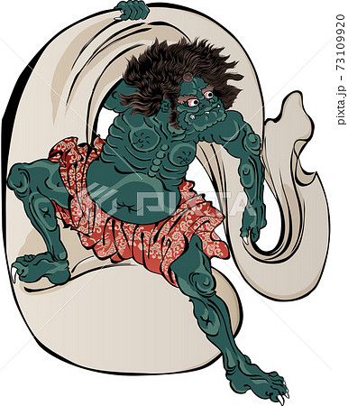 風神雷神のイラスト素材