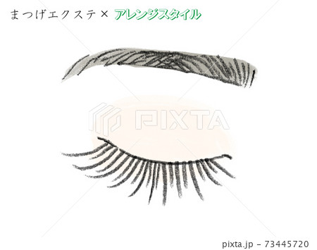 まつげのイラスト素材